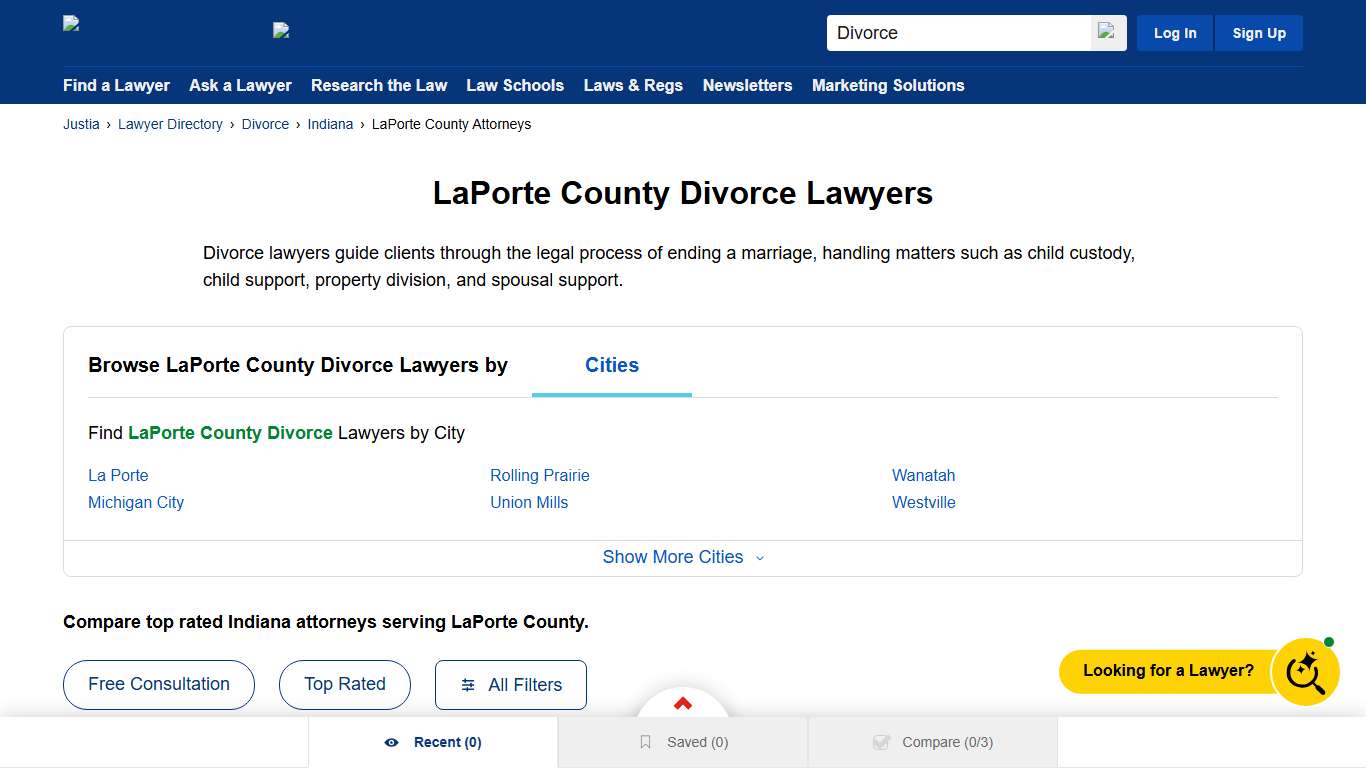 Best Divorce Lawyers in LaPorte County, IN Justia Lawyer Directory